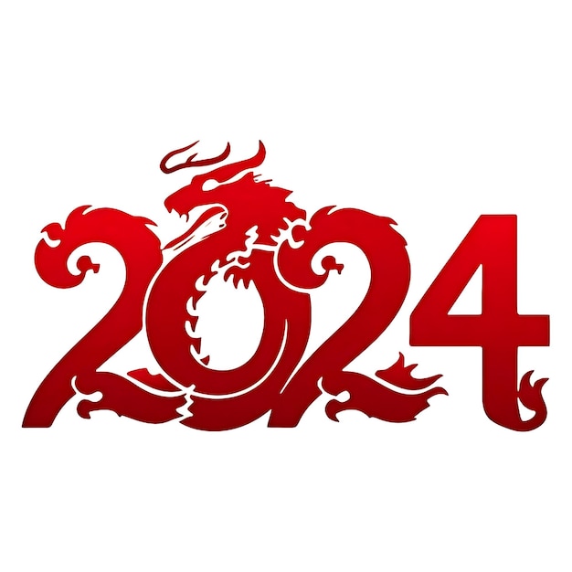 Chińskie szczęśliwego nowego roku świętuje 2024