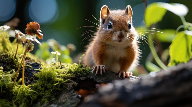 Chipmunk profesjonalna fotografia i światło