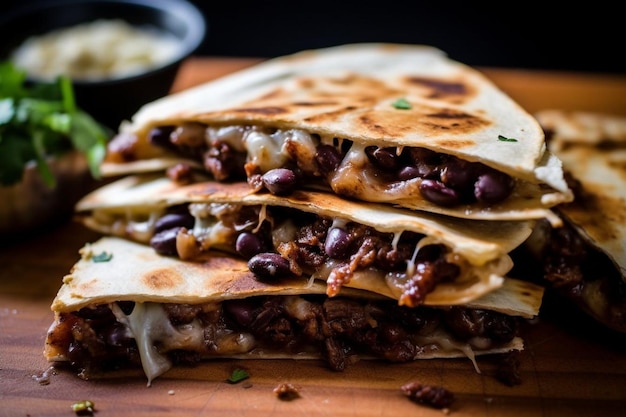 Zdjęcie chipotle czarna fasola quesadilla