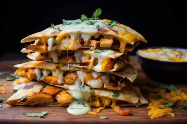 Chipotle Mango Chicken Quesadillas z Monterey