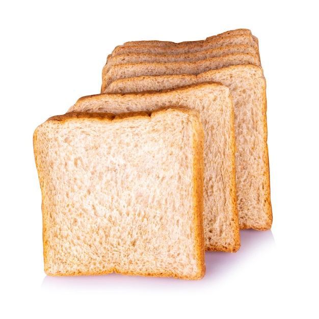 chleb na białym tle