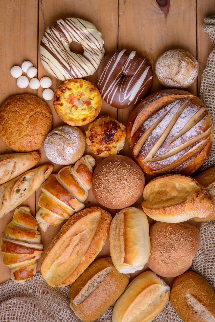 Zdjęcie chleby różne rodzaje pieczywa brazylijskiego produkty piekarnicze