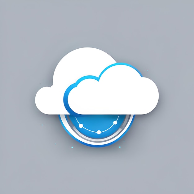 Zdjęcie chmura logo białe tło
