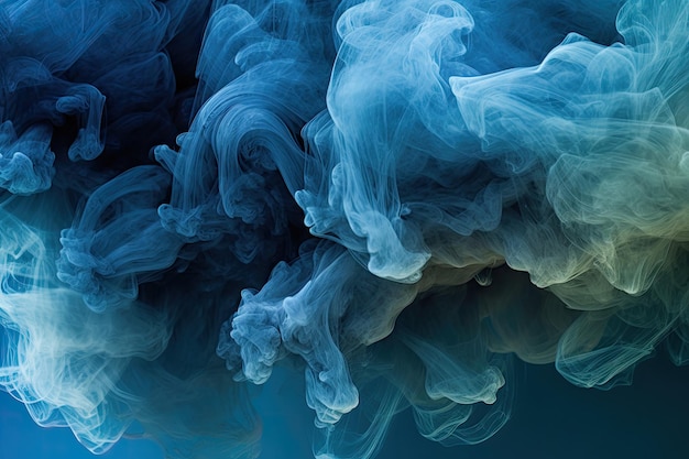 Chmury mistycznego niebieskiego dymu Generacyjna sztuczna inteligencja