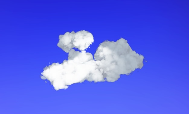 Chmury nad niebem renderowania 3d