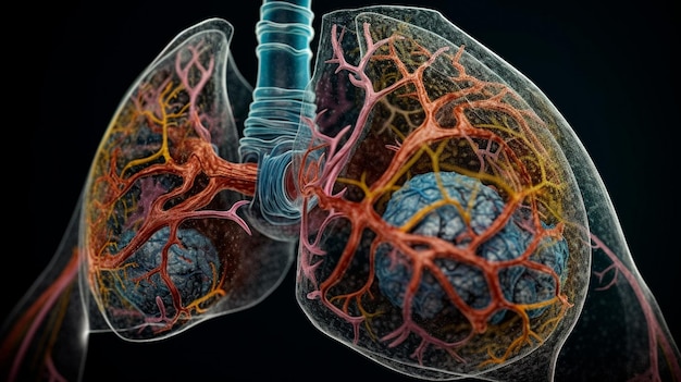 Choroba Modelowa Ludzkiego Płuca Rak Płuca I Choroba Płuc Generatywna Ai