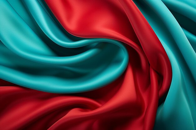 Zdjęcie christmas abstract background with flowing fabric textures in holiday colors