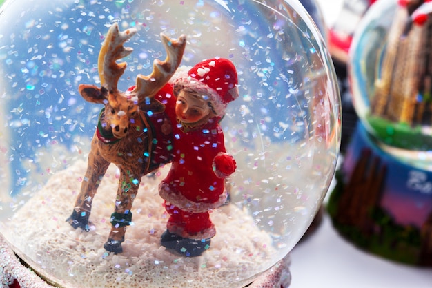 Zdjęcie christmas snow globe