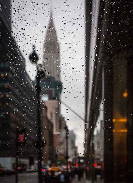 Chrysler Building W Pochmurny Wieczór