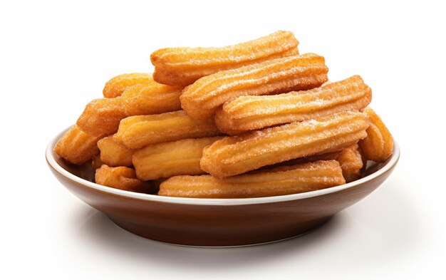 Zdjęcie churros na białym tle