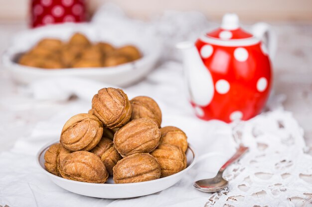 Ciasteczka Orzechowe Ze Skondensowanym Mlekiem I Orzechami