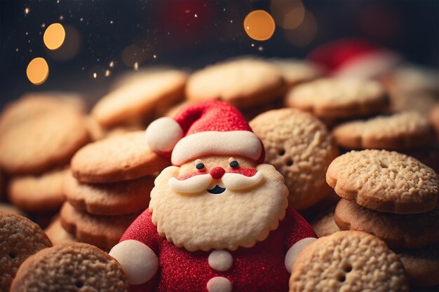 Ciasteczka w kształcie Świętego Mikołaja