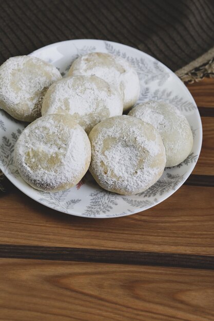 Zdjęcie ciasteczka z kawałkami ciemnej czekolady