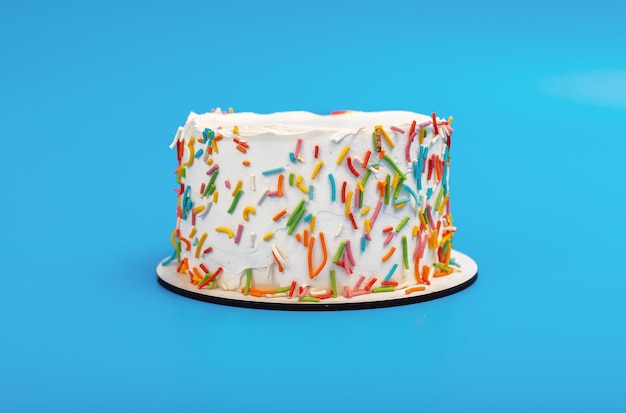 Ciasto bento na urodziny Mały deser z konfetti