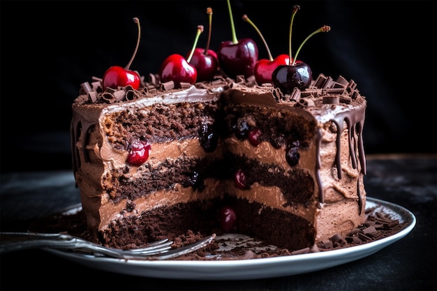 ciasto czekoladowe z czarnego lasu
