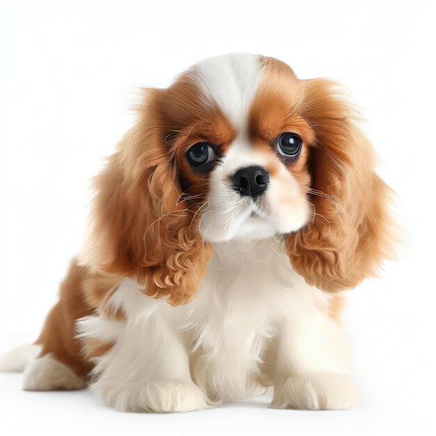 Ciekawe wyrażenia szczeniaka Cavalier King Charles Spaniel Generatywna sztuczna inteligencja