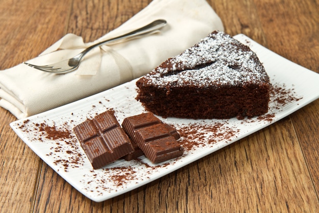 Ciemne ciasto czekoladowe
