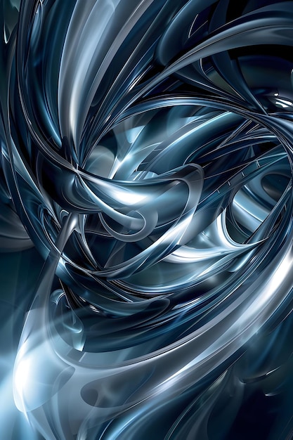 Ciemno niebieski abstrakcyjny gładki dynamiczny tło