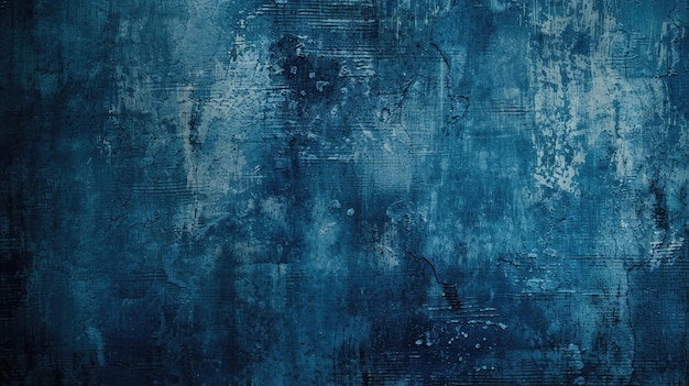 Zdjęcie ciemno niebieski grunge tekstura ściany tło
