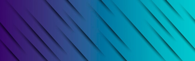 Ciemno niebieski sztandar jasno niebieski gradient abstrakcyjne fale tła
