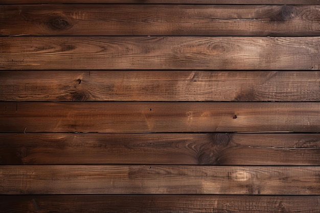 Ciemnobrązowe drewniane deski tekstura tło Zbliżenie drewnianych desek powierzchniowych do projektowania ścian