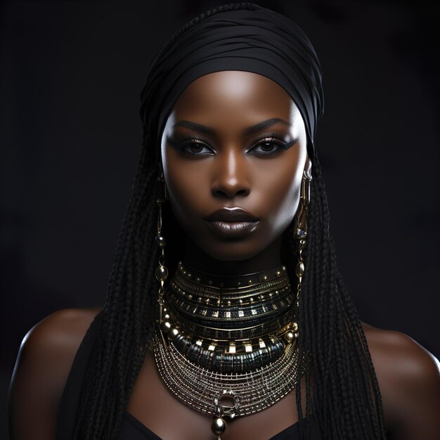 ciemnoskóra czarna kobieta