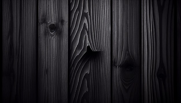 Ciemny drewniany tło tekstury widok z góry Czarny drewniany tło