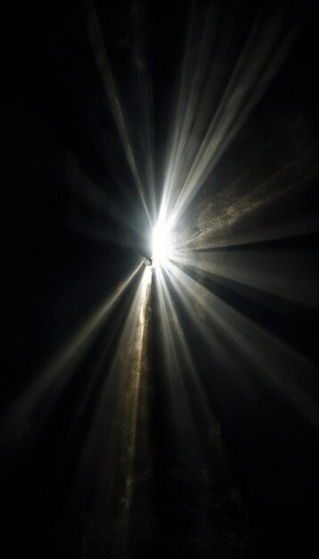 Zdjęcie ciemny tunel świetlny