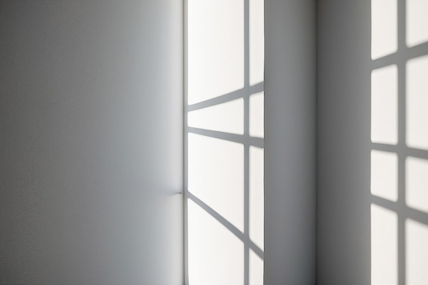 Cienie na ścianie Abstrakcyjne jasno czarne cienie z okna na białej ścianie tekstury
