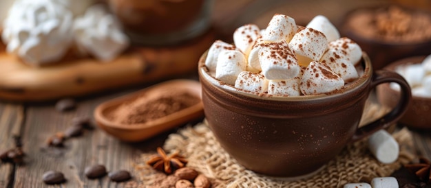 Ciepła czekolada z marshmallows