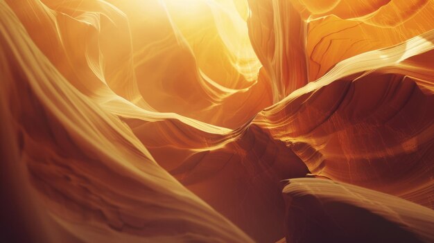 Ciepły blask słońca w kanionie