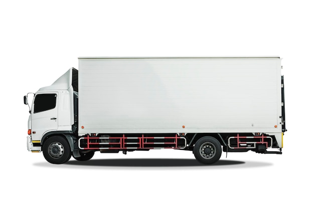Ciężarówka ładunku na białym tle Wysyłka Kontener Ciężarówki Dostawcze Ciężarówki Ciężarówki Logistyka