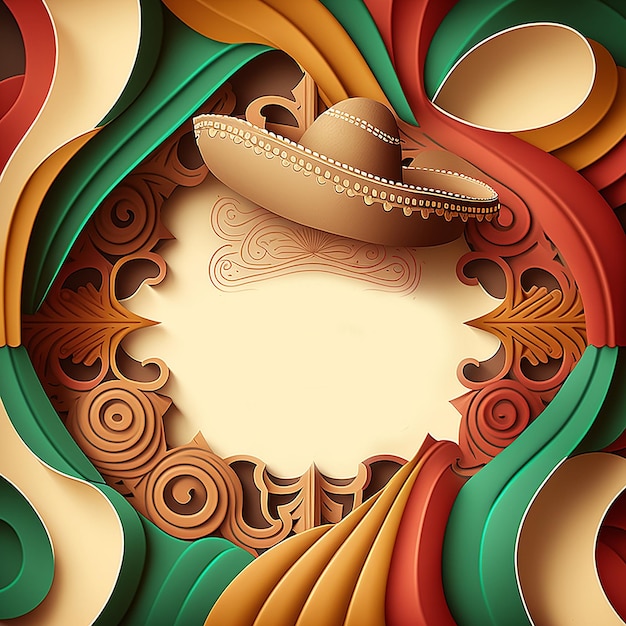 Cinco de Mayo Kartka świąteczna Ilustracja Generatywna sztuczna inteligencja