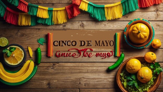 Zdjęcie cinco de mayo tło