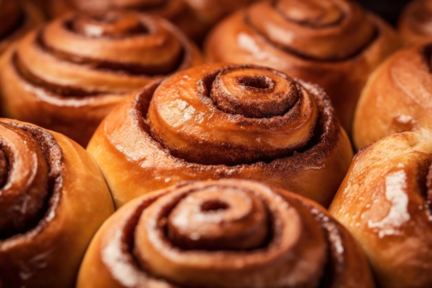 Cinnamon rolls jedzenie chleb chleba