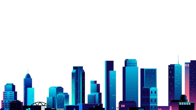 Cityscape png granica przezroczyste tło