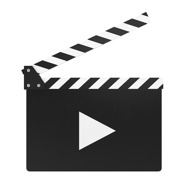 Clapper deska filmowa na bielu