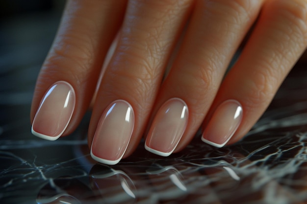 Classic French Nails oktanowe renderowanie k UHD ar q