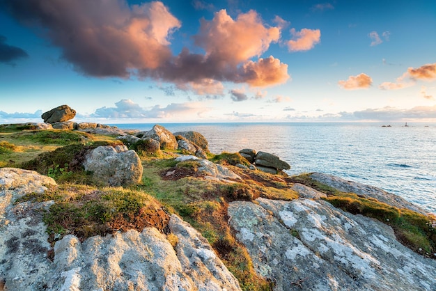 Clifftops w Land's End w Kornwalii