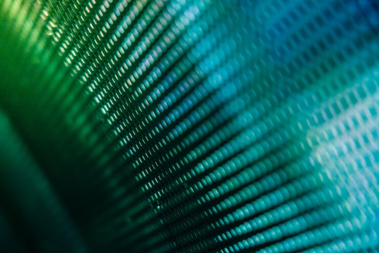 CloseUp LED zamazany ekran. Ściana LED Soft Focus.