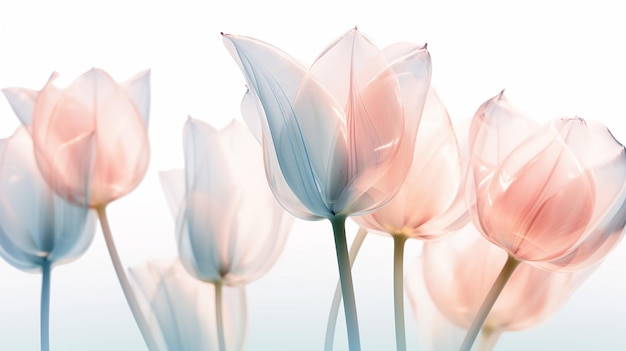 Closeup_Minimalist_tulips_Xray_macro_photography_cross