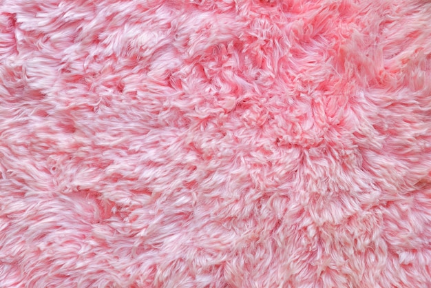 Zdjęcie closeup różowej tekstury wełny abstrakcyjne tło