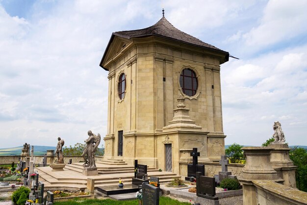 Cmentarz barokowy Rzeźby Strilky Region Zlin Morawy Republika Czeska Europa