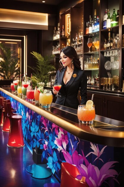 Cocktail Haven Odkrywanie uroku orzeźwiających napojów w Vibrant Bar Count