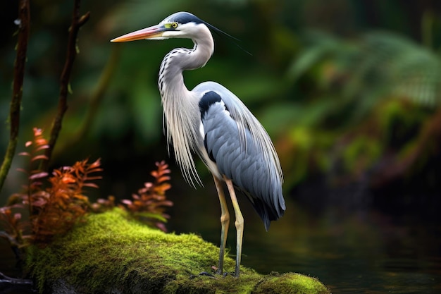 Cocoi heron Ardea cocoi w przyrodzie