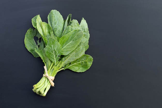 Collard Zielone Liście Z Dziurami, Zjedzone Przez Szkodniki. Organiczne Warzywa