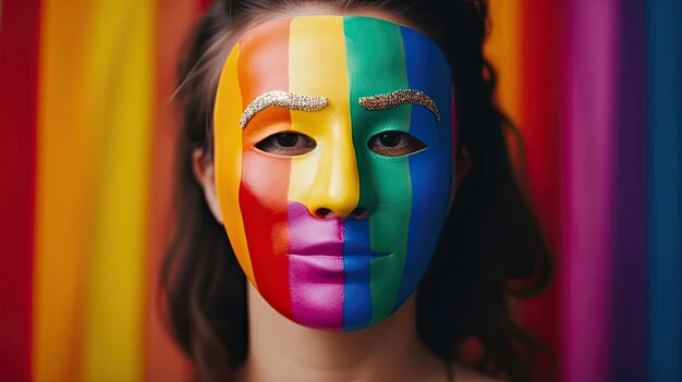 Composition Masquerade for Pride i koncepcja społeczności LGBTQ z technologią Generative AI