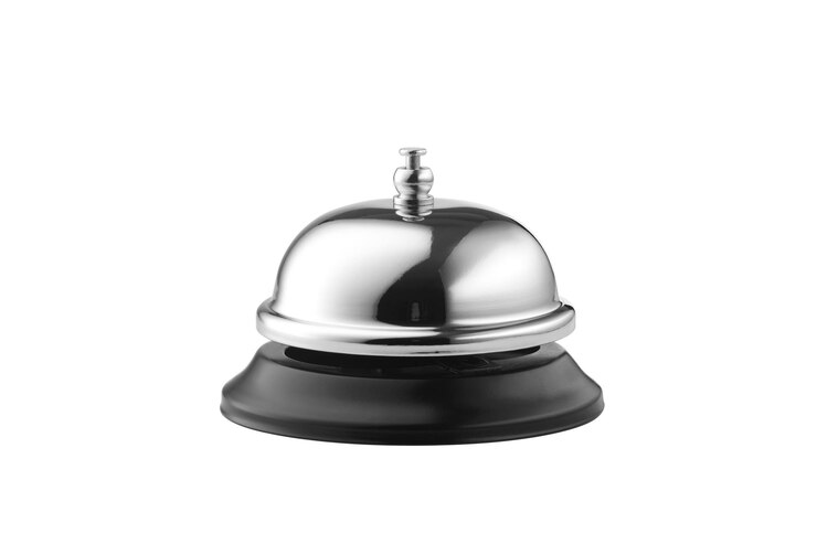 Concierge Bell na białym tle