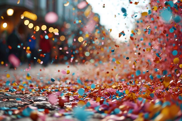 Confetti splash z przestrzenią do kopiowania