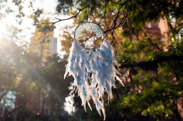 Zdjęcie cool dream catcher na świeżym powietrzu